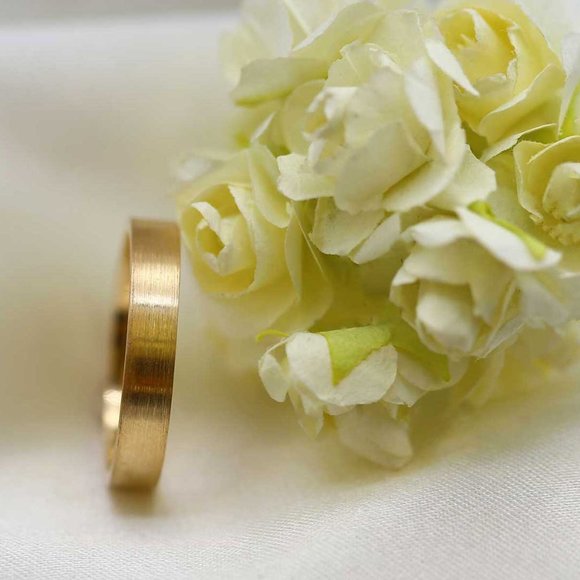 10 K Gold wedding Band 3mm , white gold, yellow gold, rose gold, engagem… - Picture 4 of 4